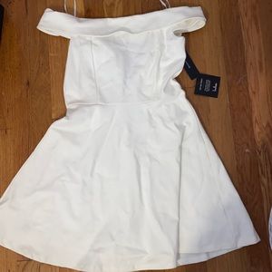 White dress. Tag still on. Never been worn.